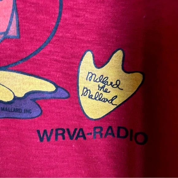 Vintage 1974 RARE Richmond Virginia WRVA Radio T-Shirt Fits like Small